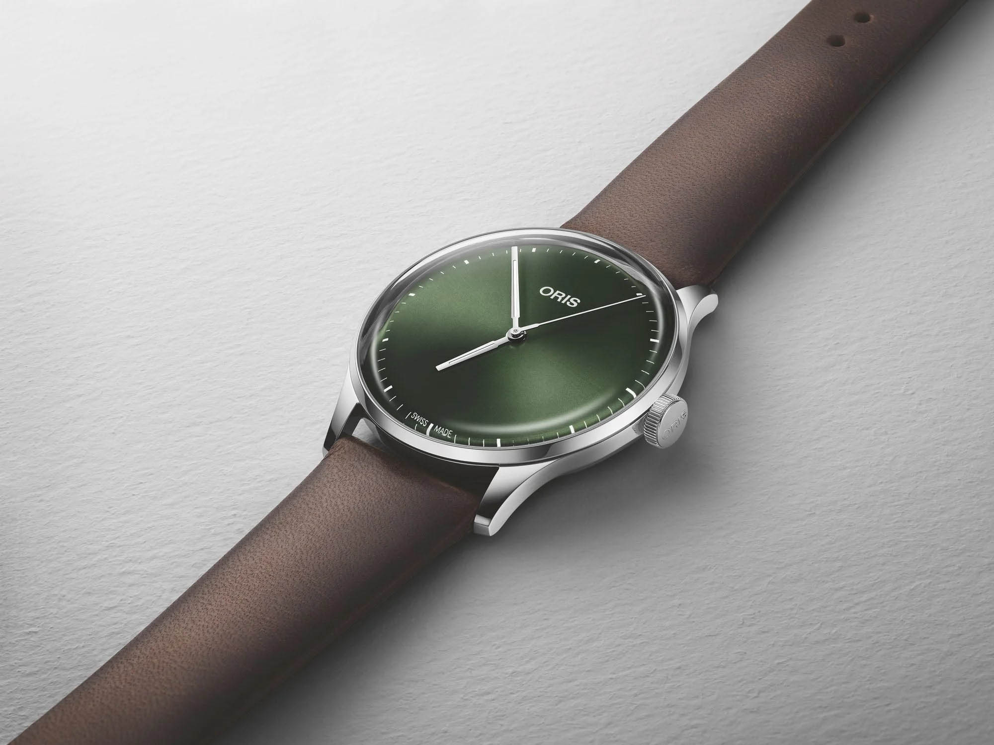 Оригинальные часы Oris Oris Artelier S 01 733 7762 4057-07 5 20 70FC механические калибр механизма 733 общий вид